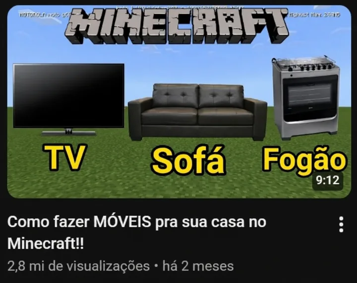 Print de resultado, vídeo longo